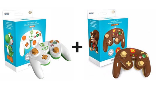 Wiiu Control Con Cable (Yoshi) + Control Con Cable Donkey Kong (Oferta Especial) 