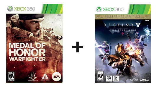 X360 2 Juegos Completos Destiny The Taken King + Medal Of Honor (Oferta Especial) 