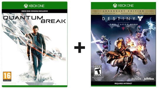 XONE 2 Juegos Completos Destiny The Taken King + Quantum Break (Oferta Especial) 