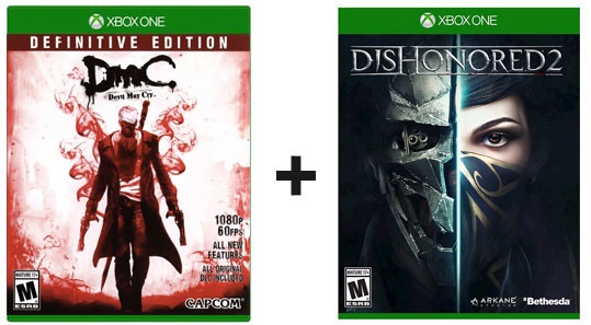 XONE 2 Juegos Completos Dishonored 2 + Dmc Devyl May Cry (Oferta Especial) 
