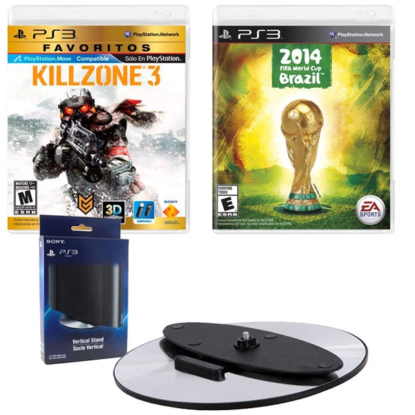PS3 2 Juegos Completos FIFA World + Killzone 3 + Stand Vertical (Oferta Especial) 