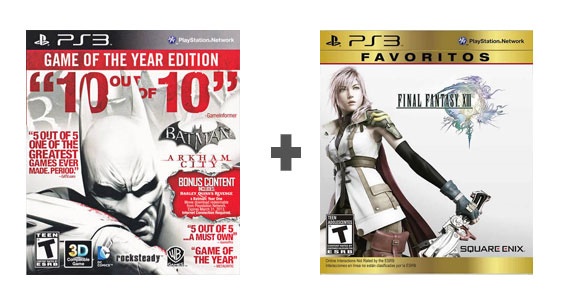 PS3 2 Juegos Completos Batman City + Final Fantasy XIII (Oferta Especial) 