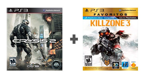 PS3 2 Juegos Completos Crysis 2 + Killzone 3 (Oferta Especial) 