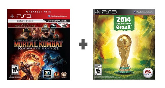 PS3 2 Juegos Completos Mortal Kombat Komplete + FIFA World Cup (Oferta Especial) 