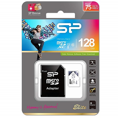 Tarjeta Micro Sd-Xc 128 Gb Class 10 Con Adaptador Sd (Silicon Power) 
