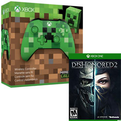 Control Inalambrico Modelo S Minecraft Green Con Juego de Regalo 