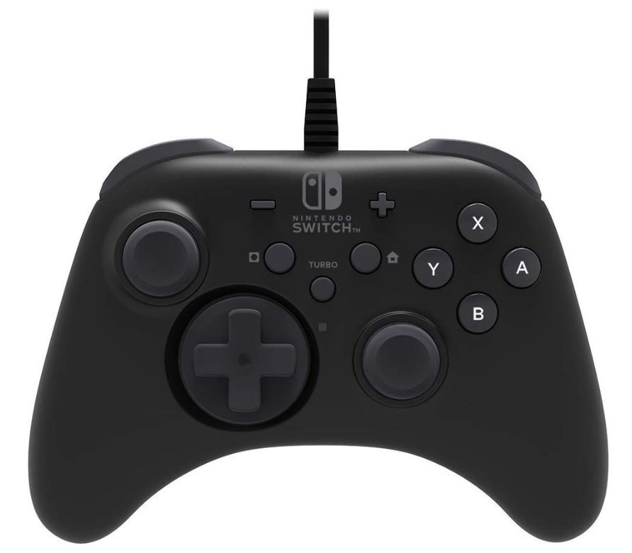 Control Nintendo Switch Negro Con Cable (Hori) 