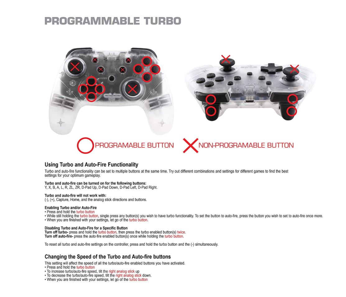 Control Nintendo Switch Crystal Inalambrico (Nyko) 