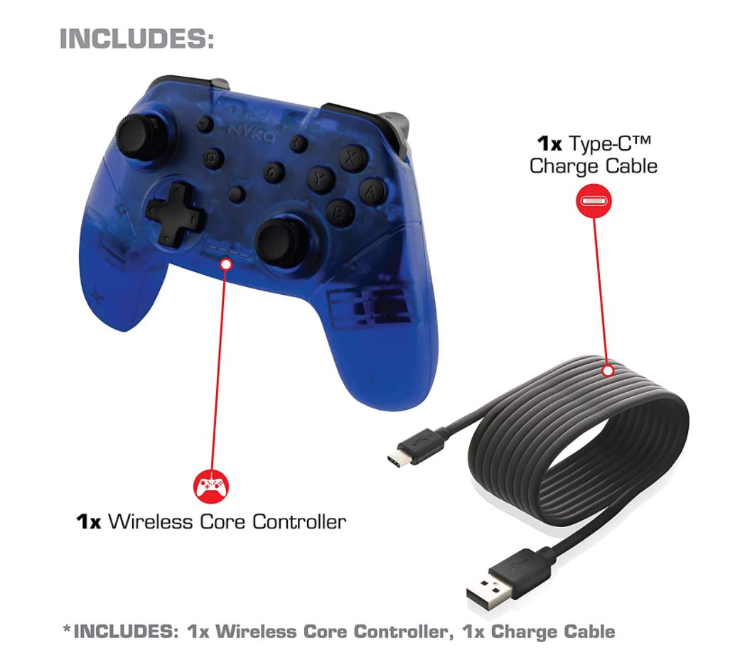 Control Nintendo Switch Azul Inalambrico (Nyko) 