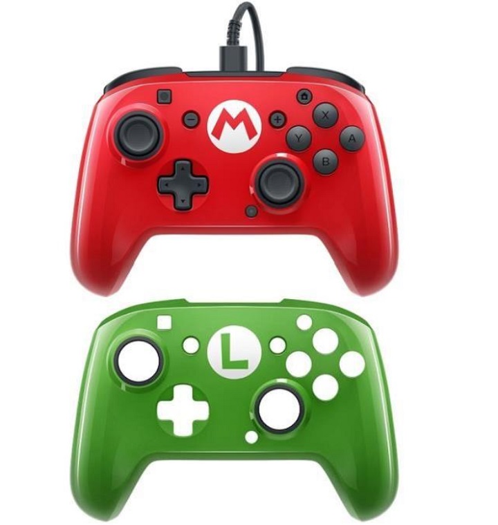 Control Nintendo Switch Super Mario Face Off Con Cable (Pdp) 