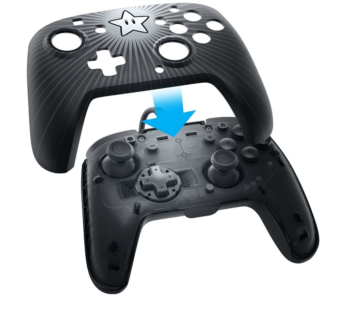 Control Nintendo Switch Estrella Face Off Con Cable (Pdp) 