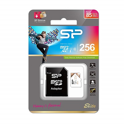 Tarjeta Micro Sd-Xc 256 Gb Class 10 Con Adaptador Sd (Silicon Power) 