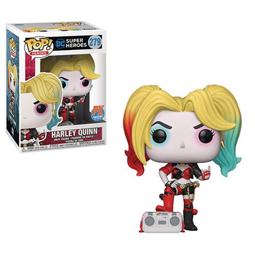Figura Dc Heroes Harley Quinn Boombox Px Funko Pop! 