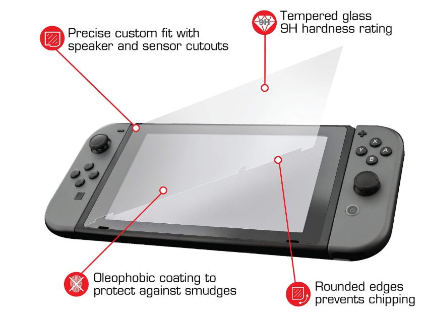 Protector Pantalla Consola Vidrio Templado 2X (Nyko)