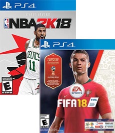 2 Juegos Completos FIFA 18 + NBA 2K18 