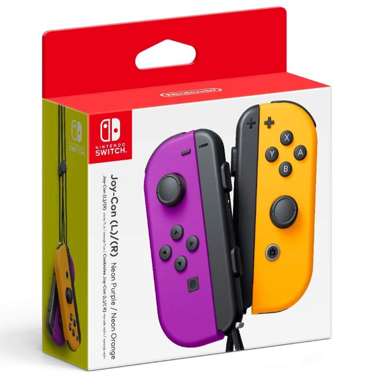 Control Joy-Con Purpura-Naranjo (Derecho-Izquierdo) Original Nintendo