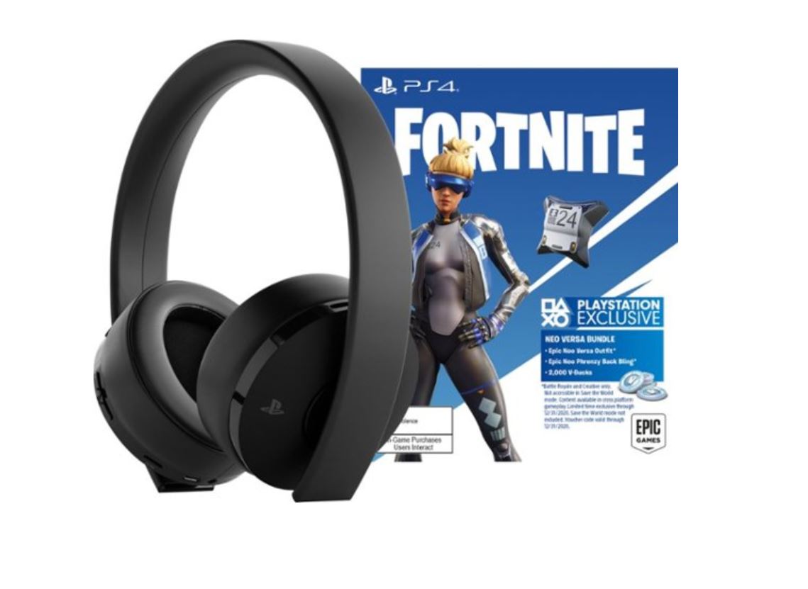 Audifono Inalabrico Fortnite Neo Versa Gold Negro 