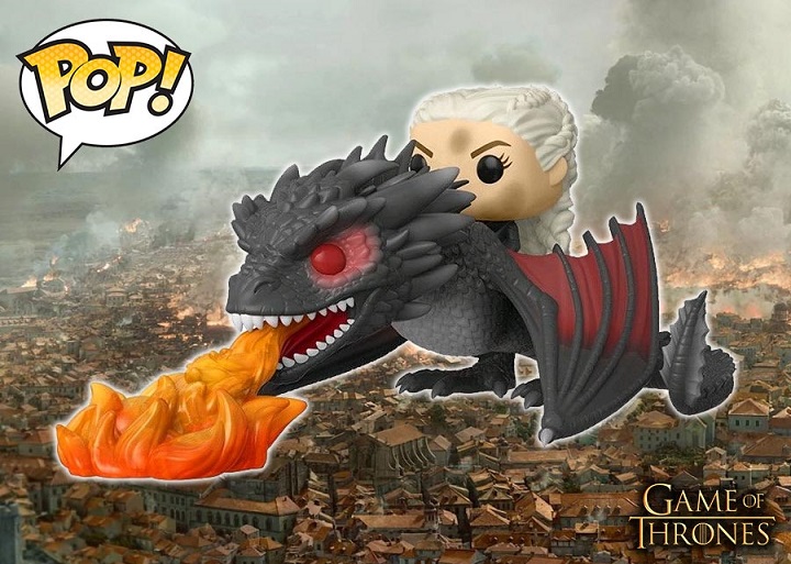 Figura Game Of Thrones Daenerys On Fiery Dragon Funko Pop! 