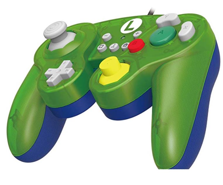 Control Nintendo Switch Luigi Con Cable (Hori) 