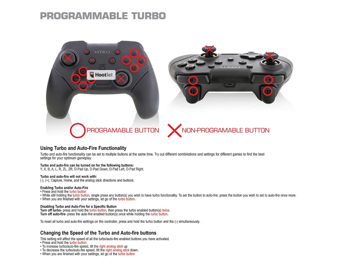 Control Nintendo Switch Negro Inalambrico (Nyko) 