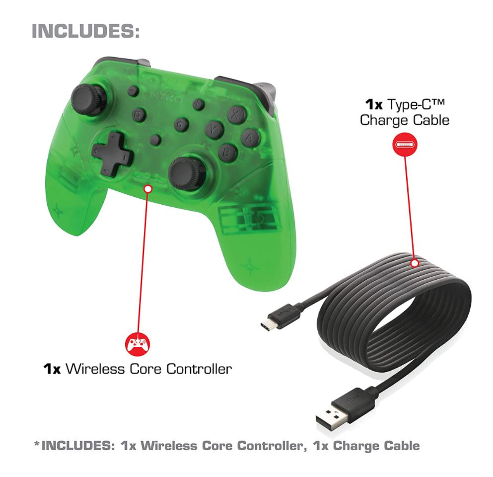 Control Nintendo Switch Verde Inalambrico (Nyko) 