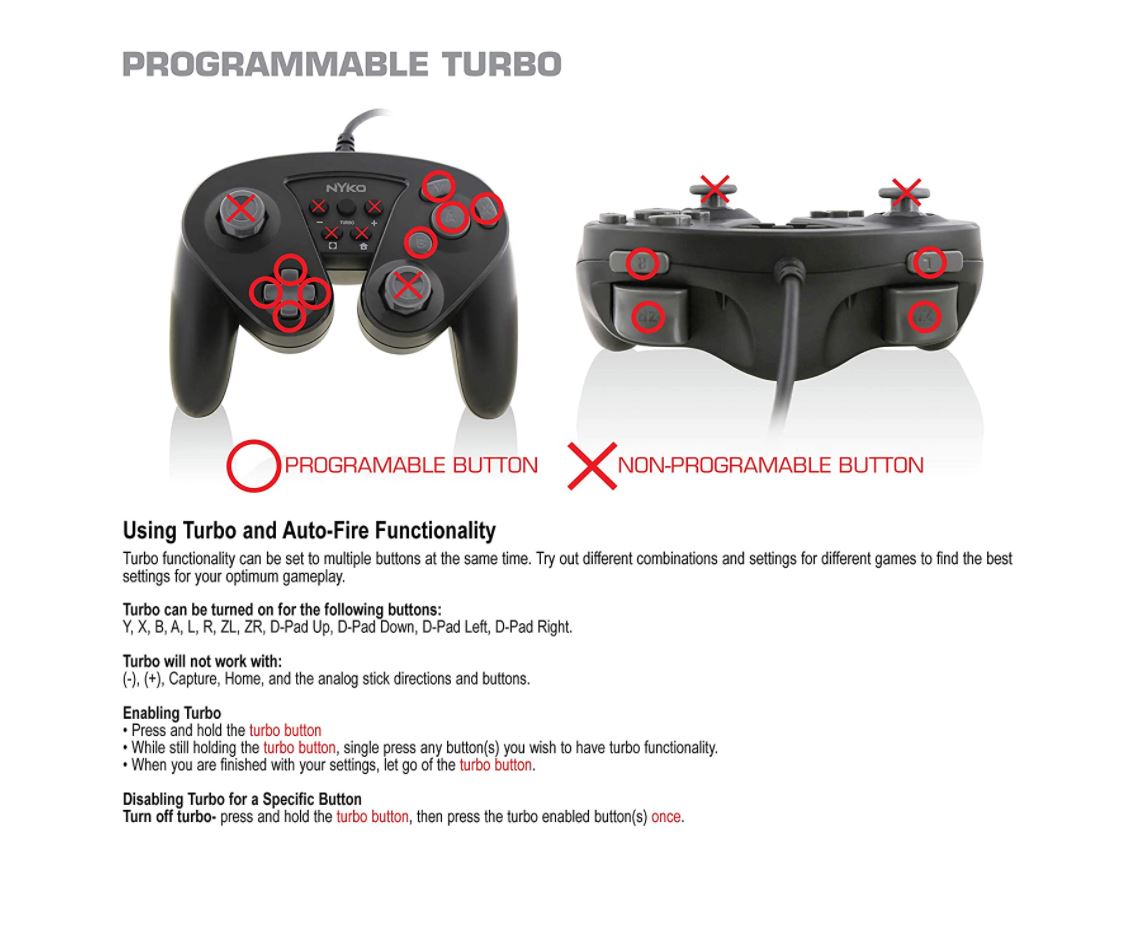 Control Nintendo Switch Con Cable Negro GC (NYKO)
