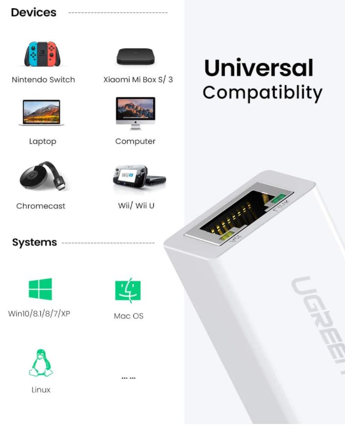 Adaptador de Red Ethernet USB