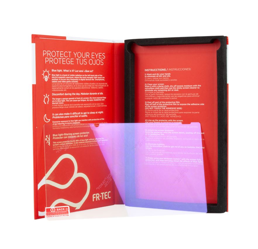 Protector Pantalla Nintendo Switch Vidrio Templado con filtro luz (Fr-Tec)