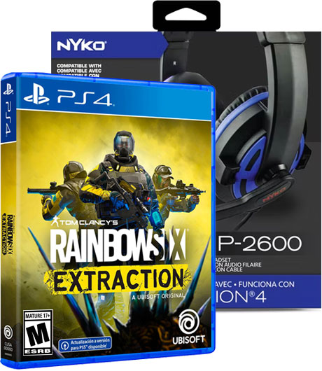 [Combo Juego + Accesorio] Rainbow Six Extraction + Audifono Nyko Np-2600 