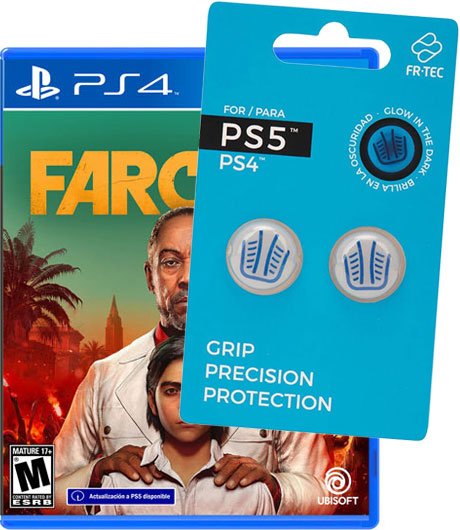 [Combo Juego + Accesorio] Far Cry 6 + Grips Analogos Brilla En la Oscuridad 