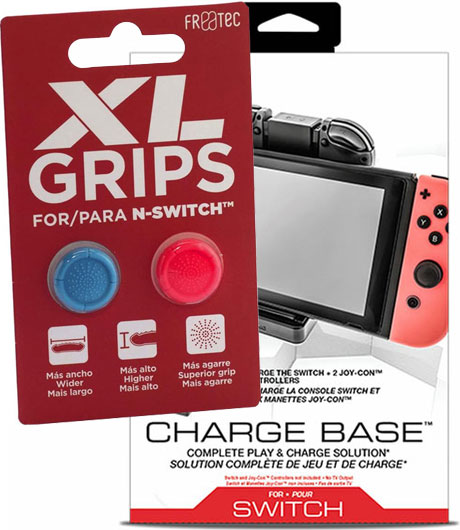 [Combo Accesorios] Grips Analogos Control XL + Base Carga Consola Nyko 