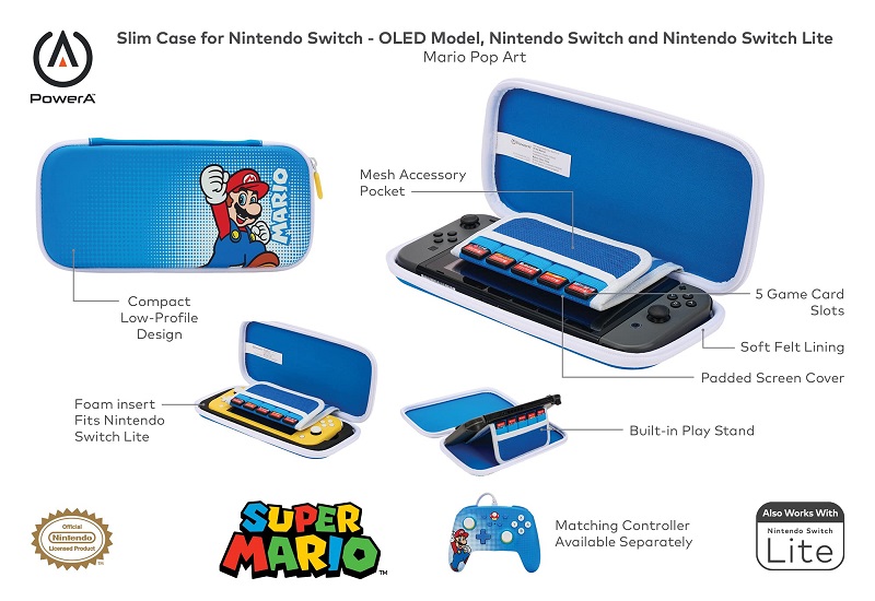 Estuche Nintendo Switch Mario Pop Slim Case 