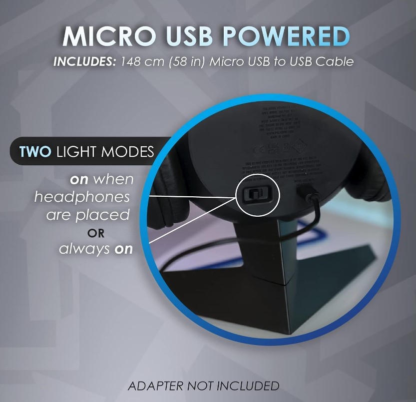 Soporte Audifonos Playstation Con Luz (Paladone) 