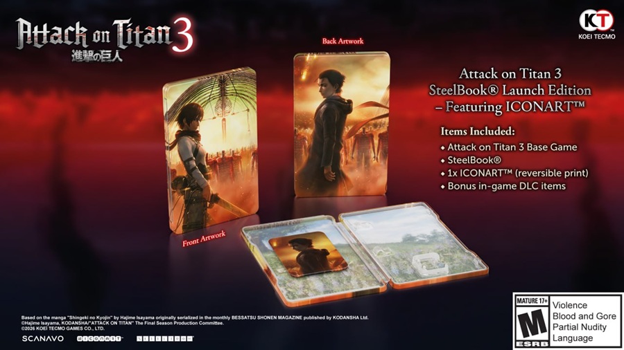 Attack On Titan 3 -Steelbook Launch Edition- [Juego Switch 2]