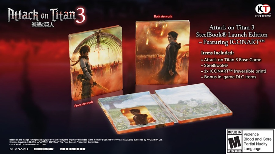 Attack On Titan 3 -Steelbook Launch Edition- [Juego PS5]