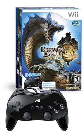 Monster Hunter Tri + Control Classic Original 