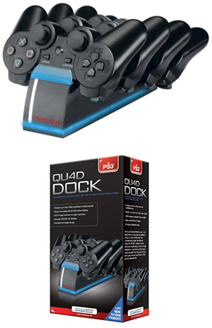 Cargador Para 4 Controles Quad Dock 