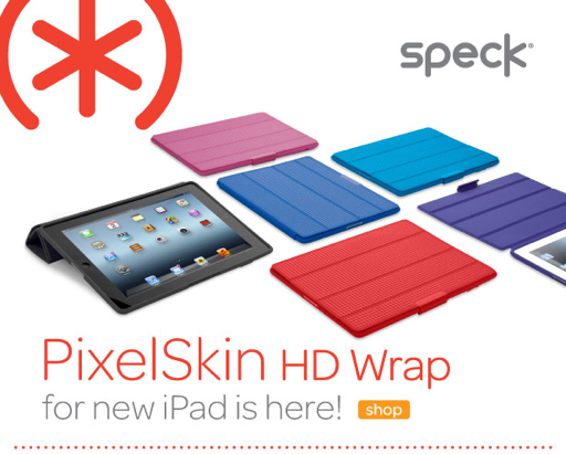 Funda Ipad 2- New Ipad Pixelskin HD Wrap Pink (Speck) 