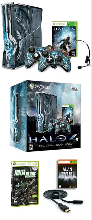 Consola Xbox 360 Slim Halo 4 320gb 