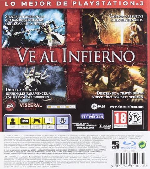 Dantes Inferno ( Europeo ) 