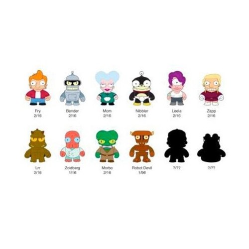 Figura Futurama Coleccionable Kidrobot (Figura Al Azar) 