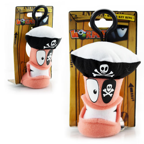 Peluche Llavero Worms - Pirate 