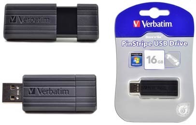 Pendrive 16gb Pinstripe (Verbatim) 