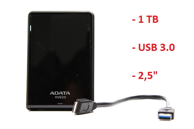 Disco Duro Externo 1 Tb Adata USB 3.0 (Negro) 