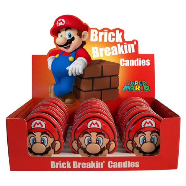 Super Mario Brick Breaking Candies - Caja Metalica Mario 