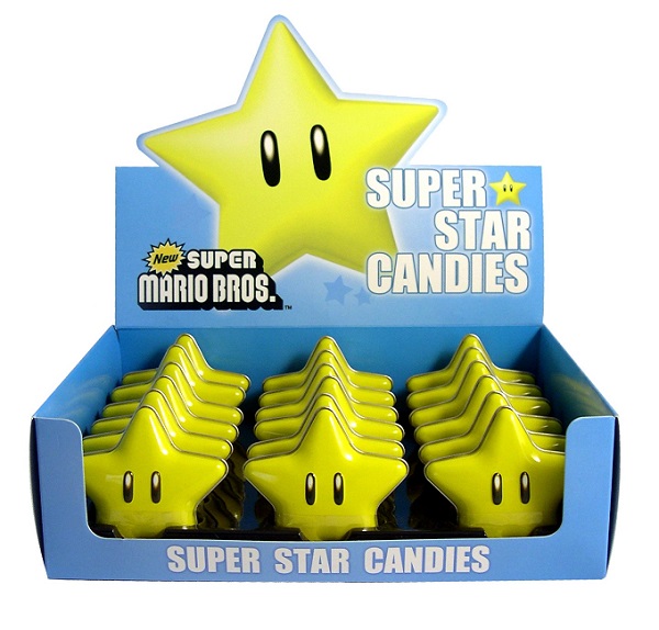 Super Mario Super Star Candies - Caja Metalica Estrella 