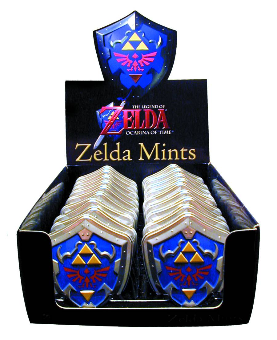 Zelda Mentas - Caja Metalica Escudo Ocarina Of Time 