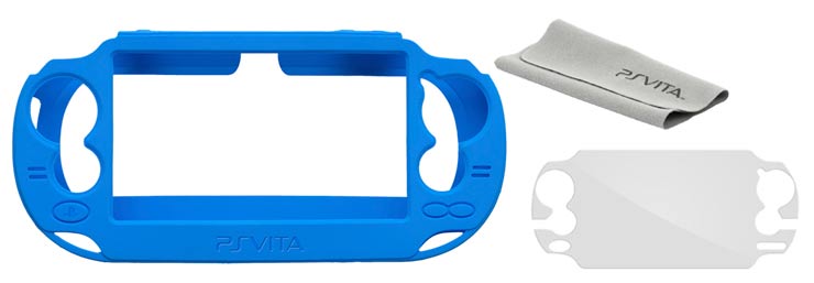 Kit Protector de Pantalla + Silicona Azul Psv111 