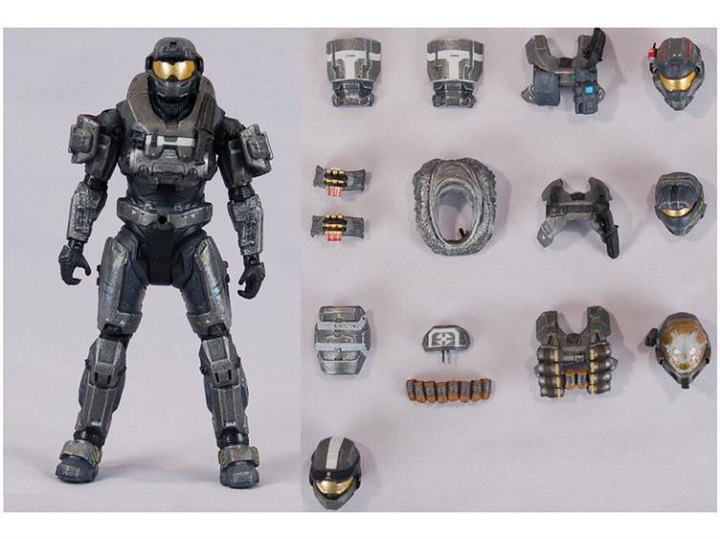 Figura Halo Reach Spartan Grenadier - Armor Pack (+14 Accesorios) Mcfarlane 
