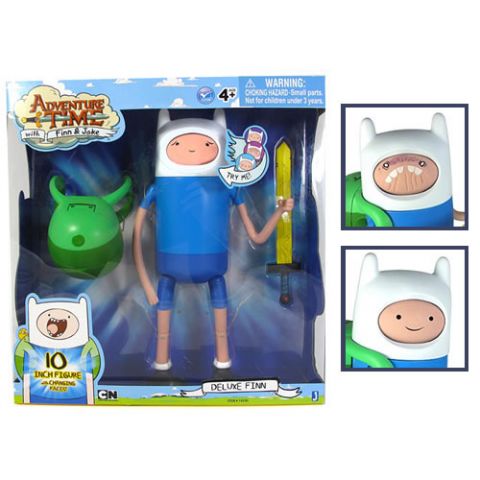 Adventure Time Figura Finn Deluxe (25 Cms) Con Caras Cambiables 
